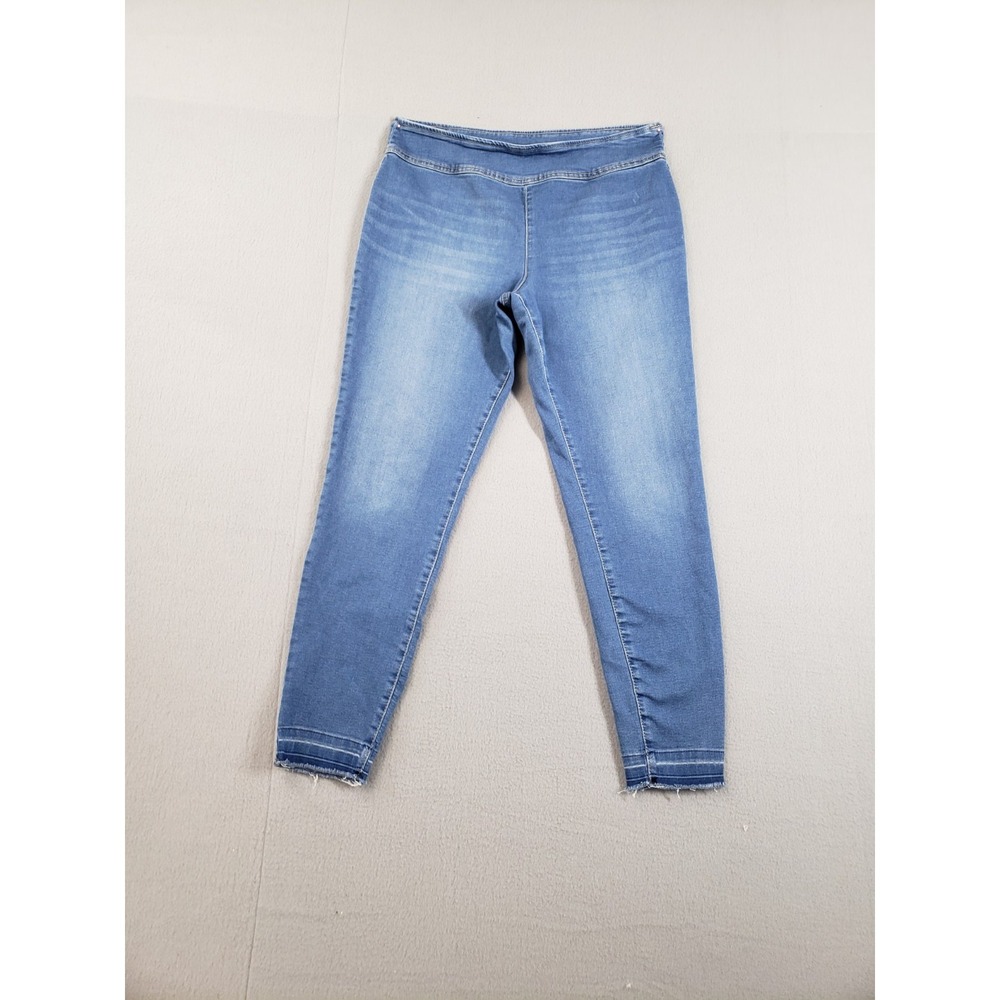 INC International Concepts Women Jean‎ 16X33 Blue Denim Skinny Pull On Jegging